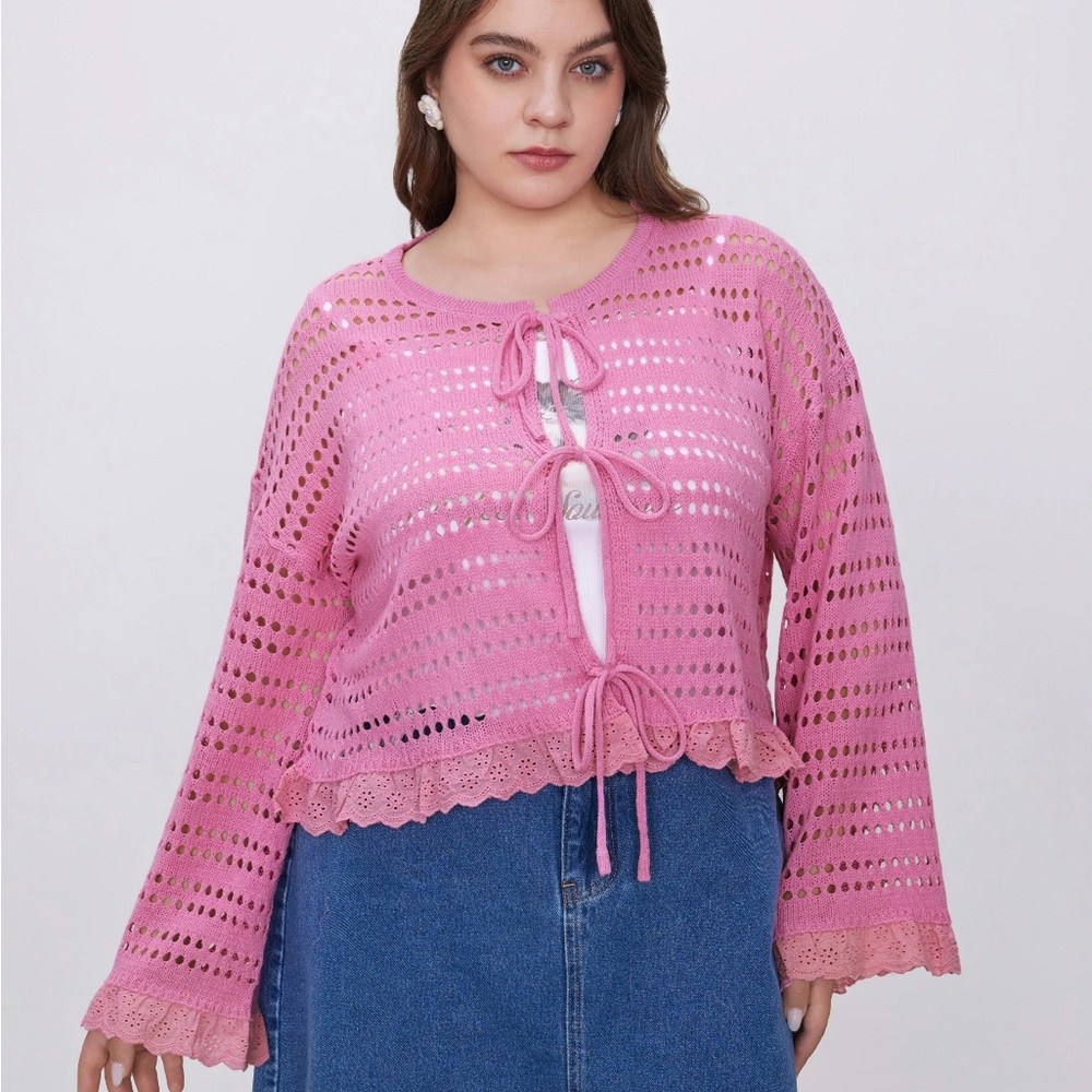 Cider lace up cardigan